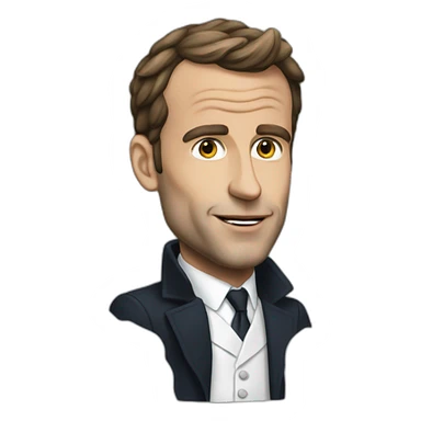 Macron fait caca sticker