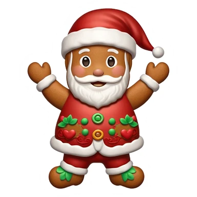 santa gingerbread sticker
