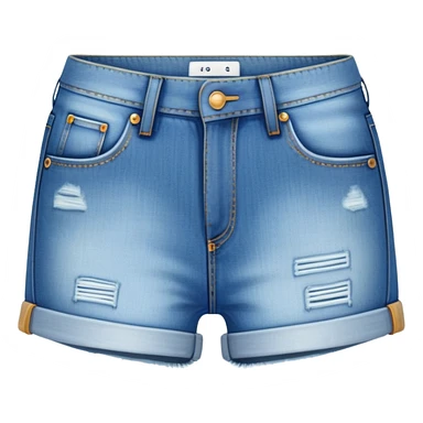 ultra realistic denim booty shorts sticker