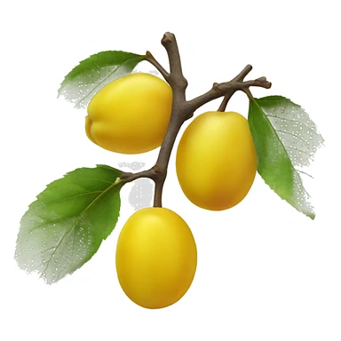 yellow plum sticker
