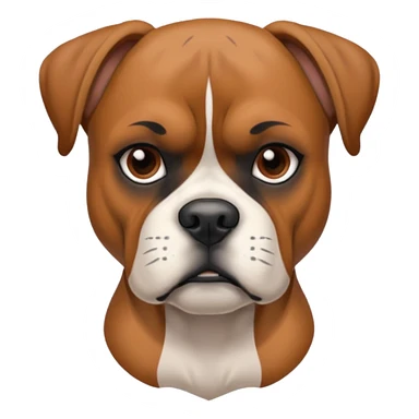 boxer dog with tattoo sticker