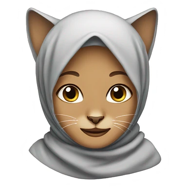 Hijabi cat sticker