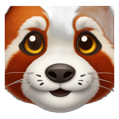 red-panda-with-gray-fur sticker