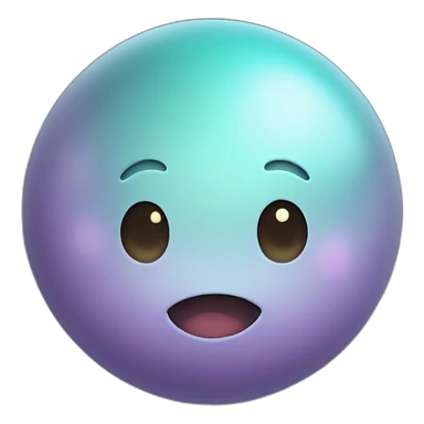 uranus with smiling face sticker