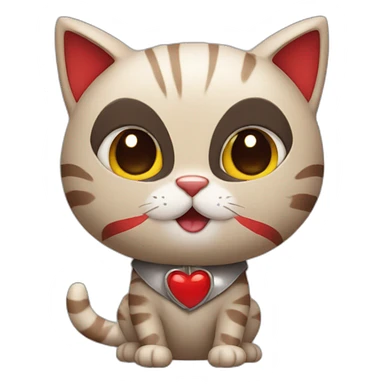 cat wearing woodpecker costume sticker