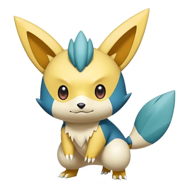 Victini-Pichu-Oshawott-Sneasel-Fakémon-hybrid-creature (full body)  sticker