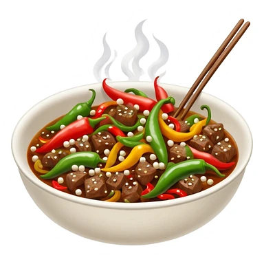 Beef and pepper Chinese dish sticker