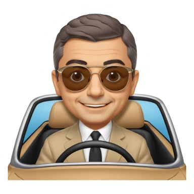 rowan atkinson in a car sticker