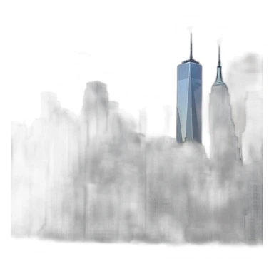 new york city skyline sticker