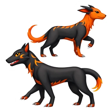 Salandit-Houndoom-Houndour-Litten-Hybrid (Full body) sticker