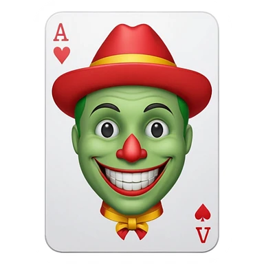 mac os poker card with jolly joker sticker