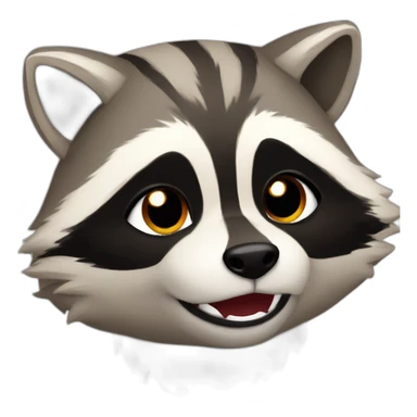 raccoon is fine fire sticker