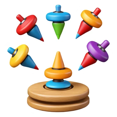spinning tops sticker