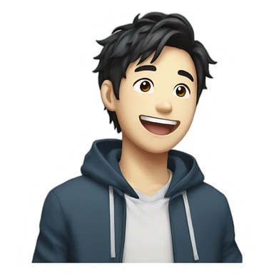 Mackenyu laughing sticker