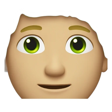 A blonde man with green eyes sticker