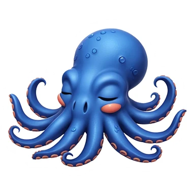 Ios emoji sleeping octopus  sticker
