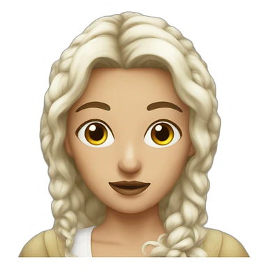 a Renaissance woman 3 eyes sticker