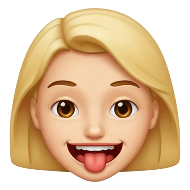 smirk with biting lip sticker