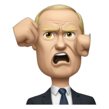 Putin punching trump sticker