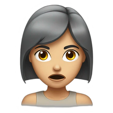 Angry girlfriend  sticker