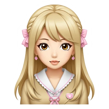 japanese gyaru girl  sticker
