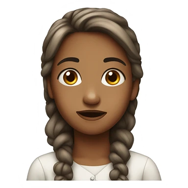 Girl with innocent face sticker