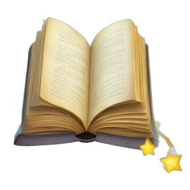 Book with magic around it sticker