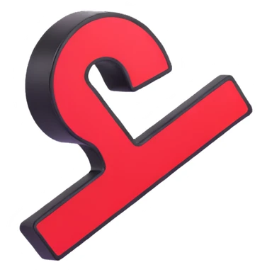 3D no entry sign with glossy finish sticker