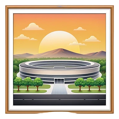 apple park, no frame sticker