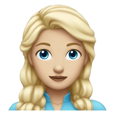 Blonde besties with blue eyes sticker