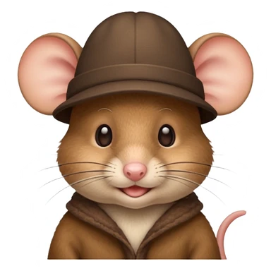 mouse in hat sticker