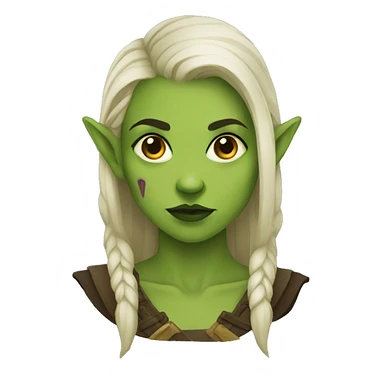 Half orc female sticker