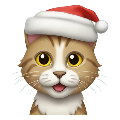 Cat at Christmas  sticker
