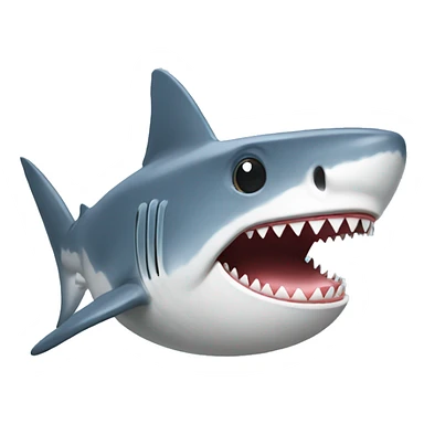 shark with a baseball cap sticker