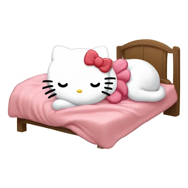 Hello kitty sleeps sticker