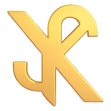 golden plus sign sticker