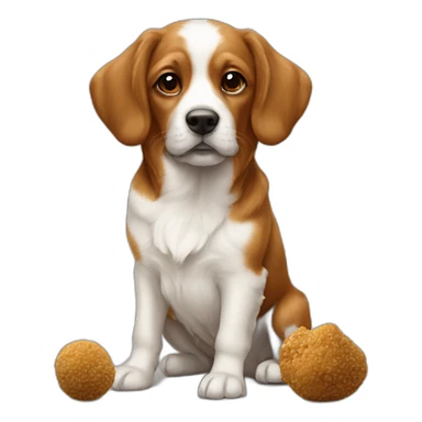 Un chien avec un papillon sur la truffe sticker