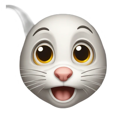 scared mouse sticker