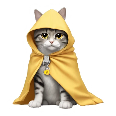  JR crypto writing cape-wearing catDefinitely on the cape should say JR crypto sticker