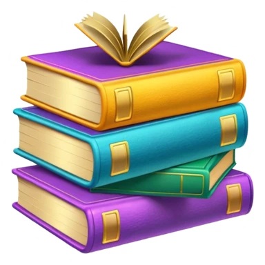 colofull 3 books, golden glow sticker