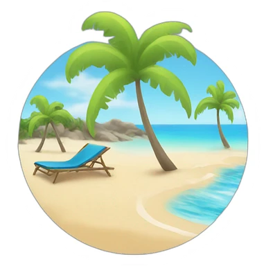 Plage vibe sticker