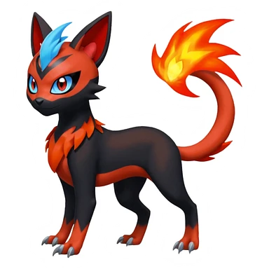 Meloetta-Litten-Guilmon-Darkrai-Pokémon-Fakémon-fusion-hybrid-creature sticker