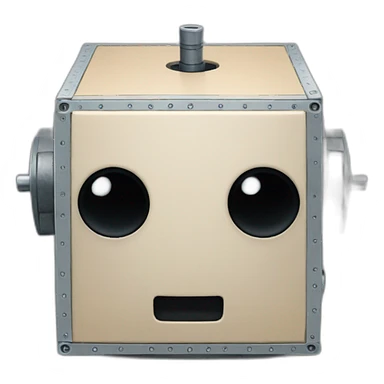 box robot head sticker
