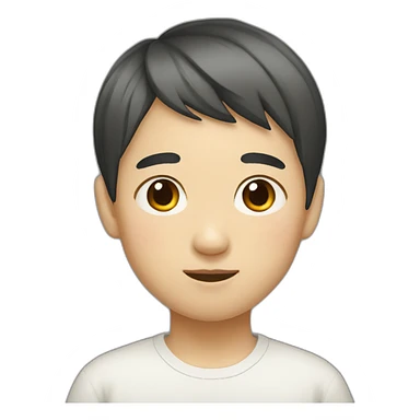 chinese boy with Japanese short hair sticker