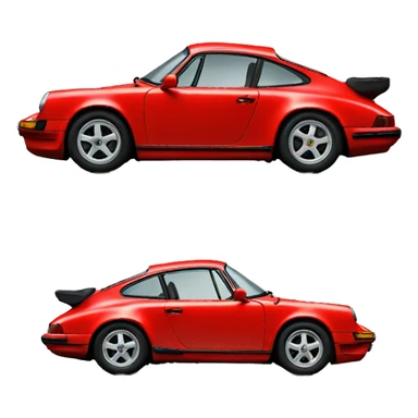 Red Porsche  sticker