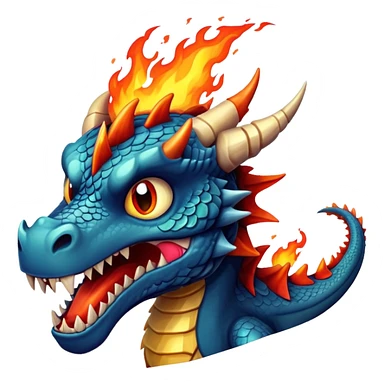 a scary dragon sticker