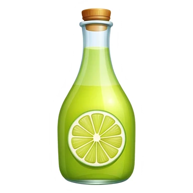 Lime juice bottle  sticker