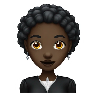 Black Girl vampire  sticker