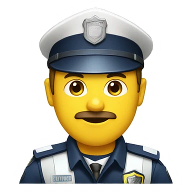 traffic police sticker