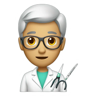 Dr. With scalpel sticker